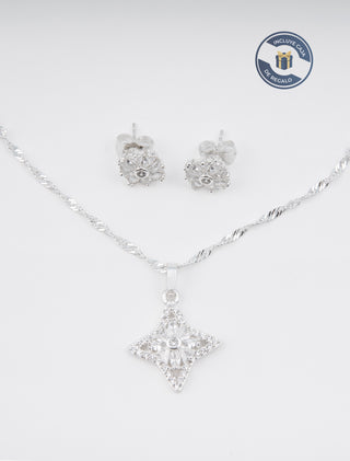Set Aretes y Collar Natalia