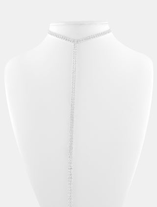 BODY CHAIN DE PEDRERÍA EN COLOR PLATEADO - MIHCELLE ACCESORIOS