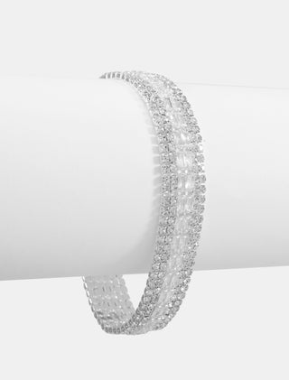 PULSERA PEDRERÍA BLANCA - MICHELLE ACCESORIOS