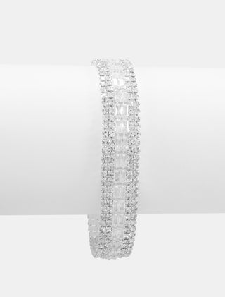 PULSERA PEDRERÍA BLANCA - MICHELLE ACCESORIOS