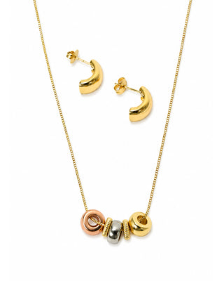 Set Aretes y Collar Diane