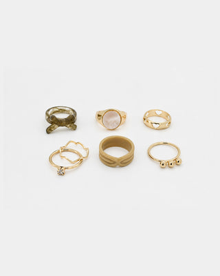 Set de Anillos Capuccino y Matcha