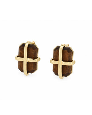Aretes Ambar Cruzados