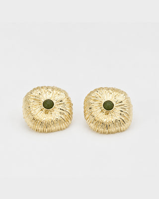 Aretes Matcha Dorado