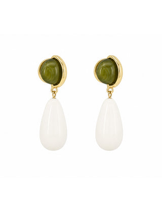 Aretes Oliva Marfil