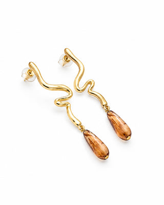 Aretes Caramel Drip