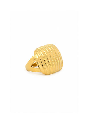 Anillo Dorado Rib