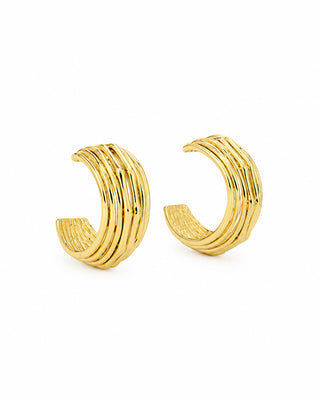 Aretes Golden Layers