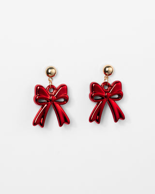 Aretes Moño Rojo