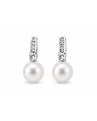 Aretes Huggies Aura Perlada
