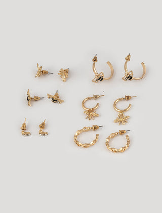 Set de Aretes Broquel Estela