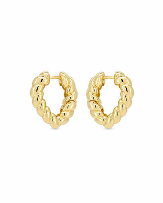 Aretes Huggie Trenzado