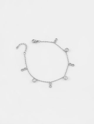 Pulsera Infinity Plateado